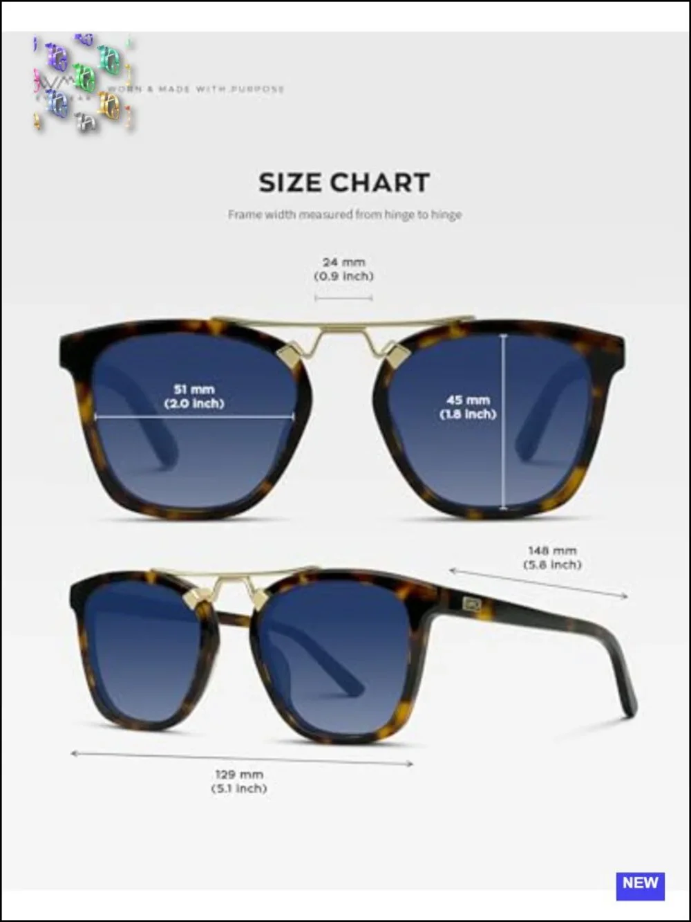 Women's Oversized Square Polarized Sunglasses UV400 Acetate Metal Double-Bridge